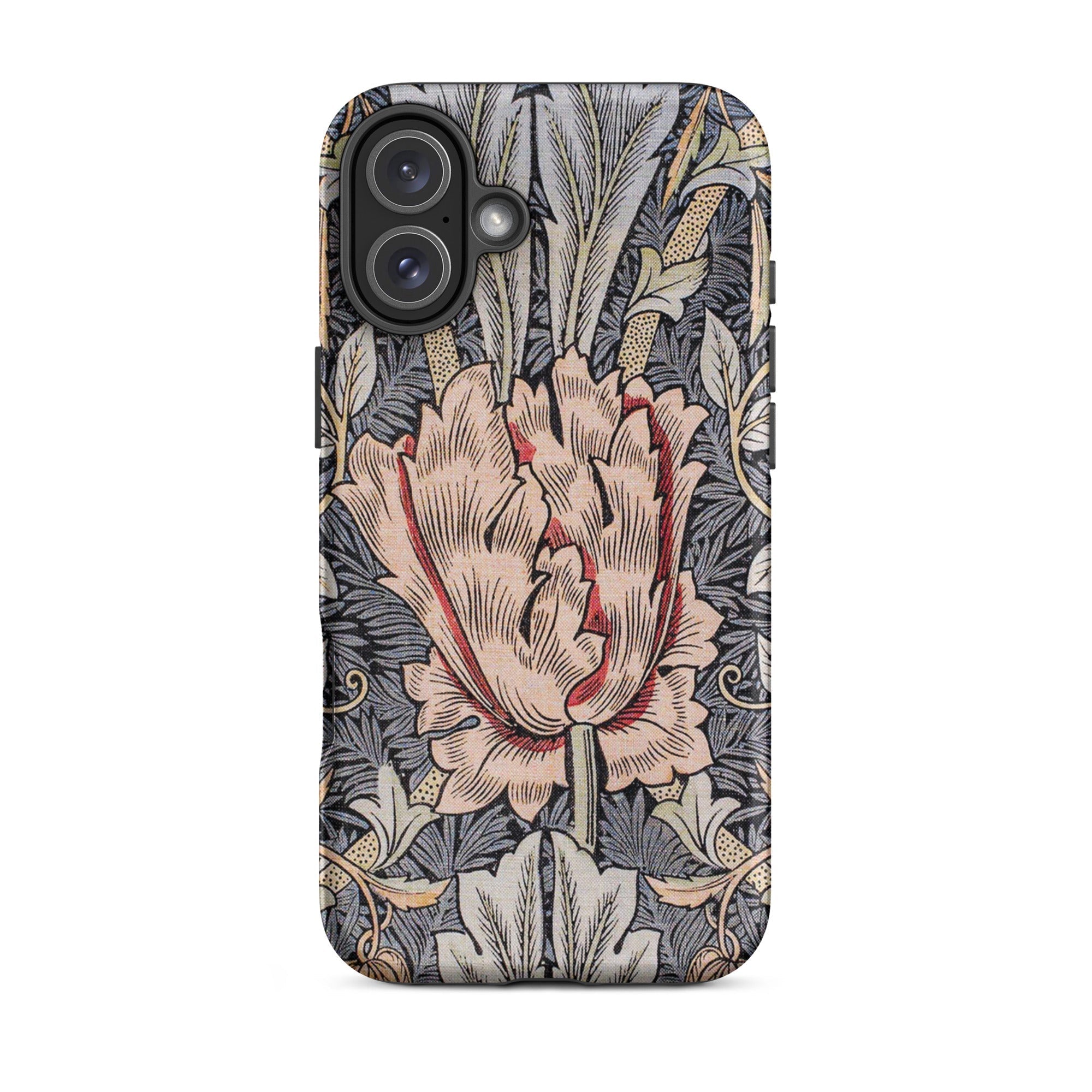 Honeysuckle - William Morris Floral Art Iphone Case, 16 Plus / Matte, Floral Patterned Phone Case