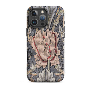 Honeysuckle - William Morris Floral Art Iphone Case, 16 Pro Max / Matte, Floral Patterned Phone Case
