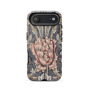 Honeysuckle - William Morris Floral Art Iphone Case 17 Air / Matte Floral-patterned Phone Case Vintage Design Pink Green Hues William