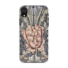 Honeysuckle - William Morris Floral Art Iphone Case, Xr / Matte, Ornate Floral-patterned Phone Case Central Pink Lotus-like Bloom