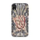 Honeysuckle - William Morris Floral Art Iphone Case, Xr / Matte, Ornate Floral-patterned Phone Case Central Pink Lotus-like Bloom