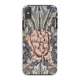 Honeysuckle - William Morris Floral Art Iphone Case Xs / Matte Ornate Floral-patterned Phone Case Central Pink Tulip-like Bloom William