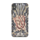 Honeysuckle - William Morris Floral Art Iphone Case, Xs Max / Matte, Ornate Floral-patterned Phone Case Prominent Central Bloom