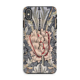 Honeysuckle - William Morris Floral Art Iphone Case, Xs Max / Matte, Ornate Floral-patterned Phone Case Prominent Central Bloom