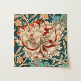 Honeysuckle - William Morris Floral Art Print / Canvas, 12x12’’ / 31x31cm / Unframed / no Border, Posters Prints & Visual Artwork, Toby Leon