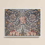 Honeysuckle - William Morris Floral Art Print / Canvas, 16x12’’ / 41x31cm / White Frame, Posters Prints & Visual Artwork, Toby Leon