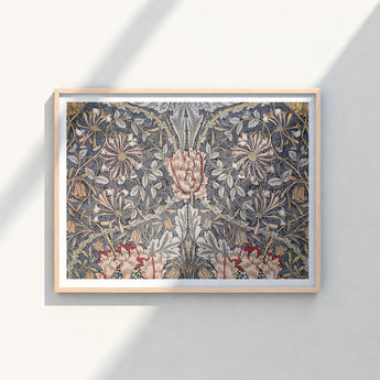 Framed Art Nouveau Floral Tapestry Intricate Symmetrical Patterns William Morris’s Botanical, Wonderland, Morris Decorative
