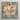 Square-framed Textile Artwork Detailed Floral Design Cream Red William Morris’s Artistry, Honeysuckle Print, Morris Arts
