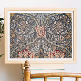 Honeysuckle - William Morris Floral Art Print, Framed Floral Tapestry Print Intricate Art Nouveau-style Design