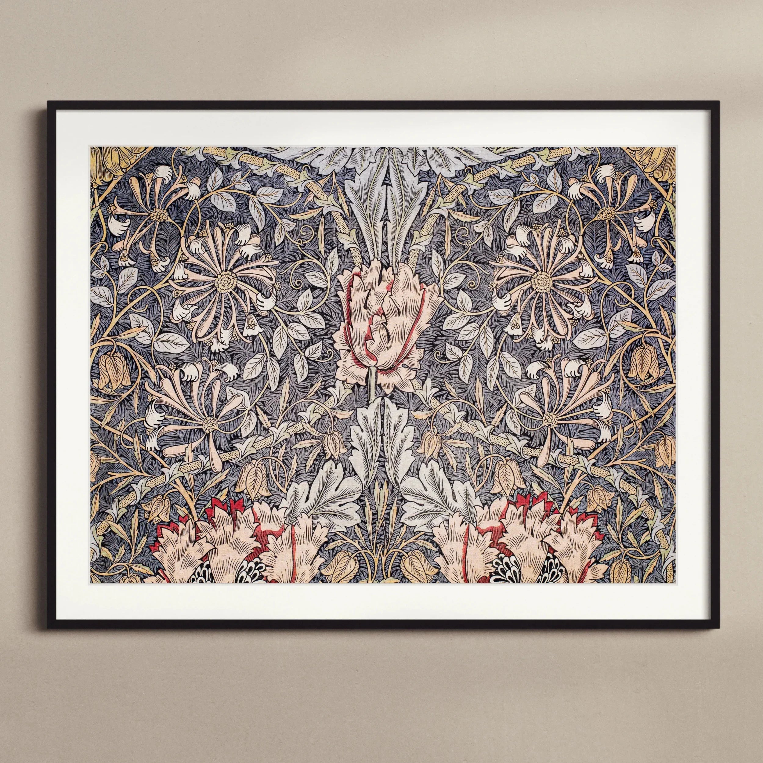 Honeysuckle - William Morris Floral Art Print Posters Prints & Visual Artwork