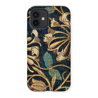 Honeysuckle - William Morris Floral Iphone Case, 12 / Matte, Decorative Phone Case Ornate Floral Leaf Pattern Gold