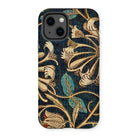 Honeysuckle - William Morris Floral Iphone Case, 13 / Matte, Decorative Phone Case Ornate Floral Pattern Golden Leaves