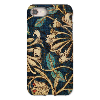 Honeysuckle - William Morris Floral Iphone Case, 8 / Matte, Decorative Phone Case Ornate Floral Leaf Pattern Gold