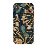 Honeysuckle - William Morris Floral Iphone Case, x / Matte, Decorative Phone Case Ornate Floral Leaf Pattern Gold