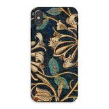 Honeysuckle - William Morris Floral Iphone Case, Xs / Matte, Decorative Phone Case Ornate Floral Leaf Pattern Gold