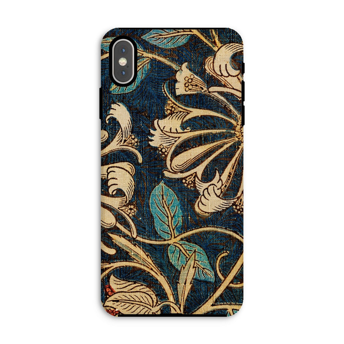 Honeysuckle William Morris Floral Iphone Case, Xs Max / Matte, Decorative Phone Case Ornate Floral Leaf Pattern Gold