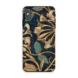 Honeysuckle - William Morris Floral Iphone Case, Xs Max / Matte, Decorative Phone Case Ornate Floral Leaf Pattern Gold