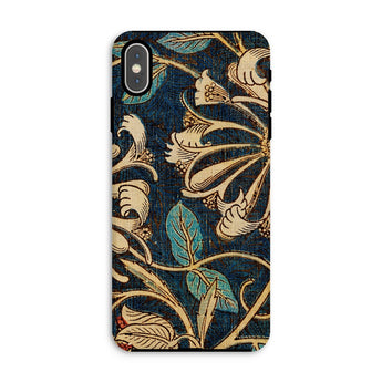 Honeysuckle - William Morris Floral Iphone Case, Xs Max / Matte, Decorative Phone Case Ornate Floral Leaf Pattern Gold