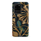 Honeysuckle William Morris Floral Samsung Case, Galaxy S20 Ultra / Matte, Dark Blue Phone Case Intricate Floral Leaf Pattern