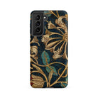 Honeysuckle William Morris Floral Samsung Case, Galaxy S21 Fe / Matte, Phone Case Floral Pattern Blue Beige Red