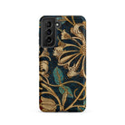 Honeysuckle William Morris Floral Samsung Case, Galaxy S21 / Matte, Smartphone Case Dark Blue Ornate Floral Pattern