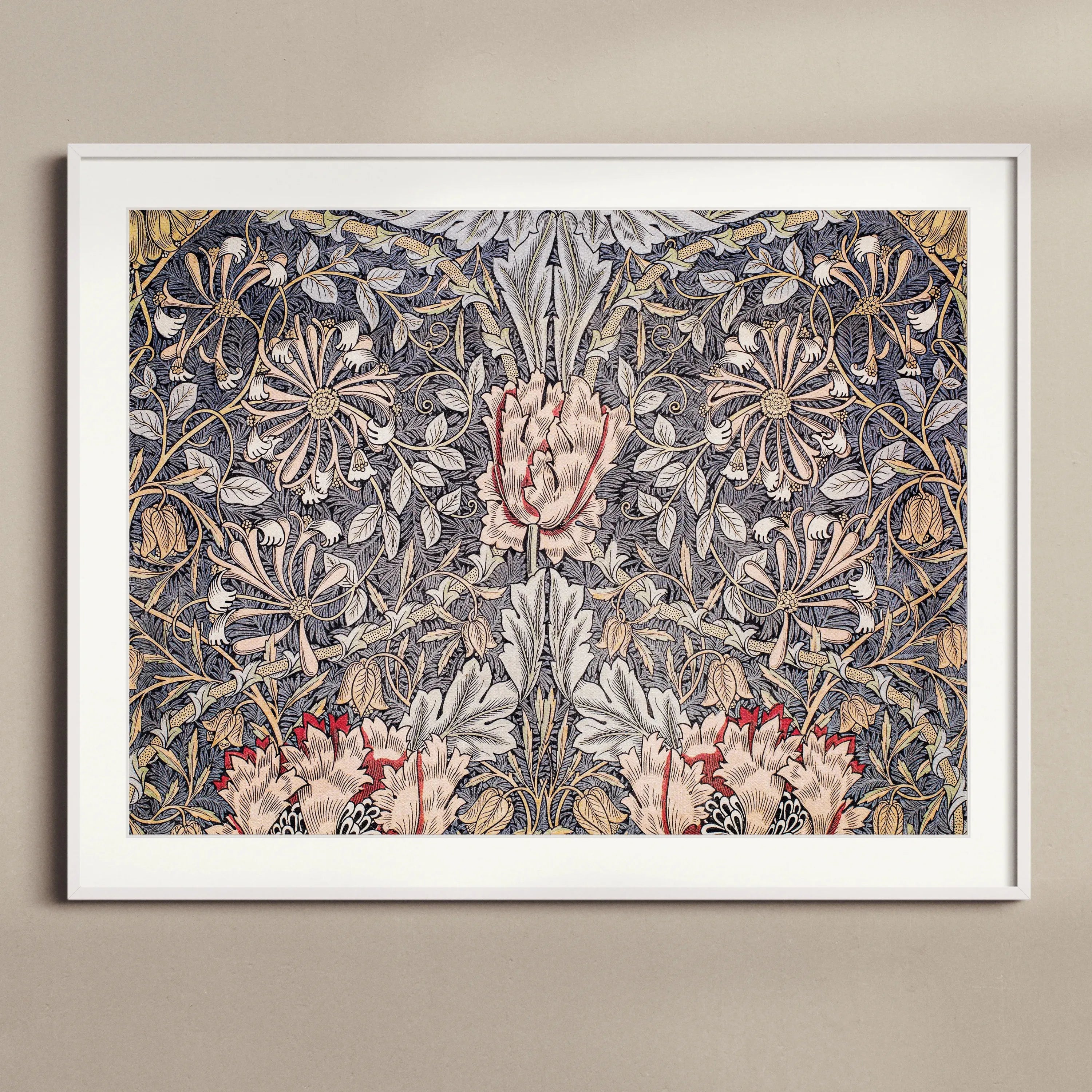 Honeysuckle By William Morris Framed & Mounted Print - Posters Prints & Visual Artwork - Aesthetic Art