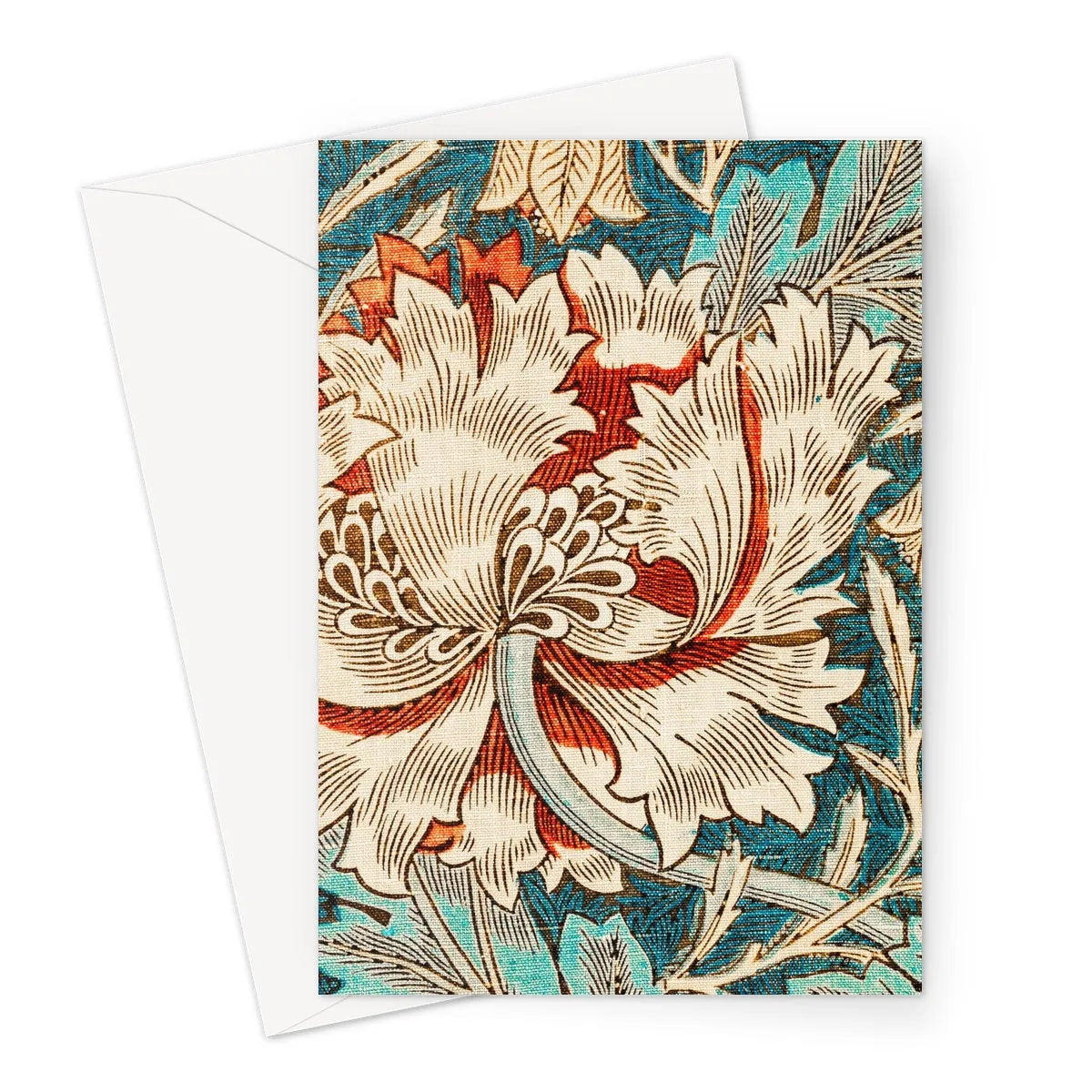 Honeysuckle Too By William Morris Greeting Card - A5 Portrait / 1 Card - Greeting & Note Cards - Aesthetic Art