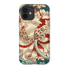 Honeysuckle - William Morris Iphone Case, 12 / Matte, Floral-patterned Phone Case Intricate Vintage Design Cream Red
