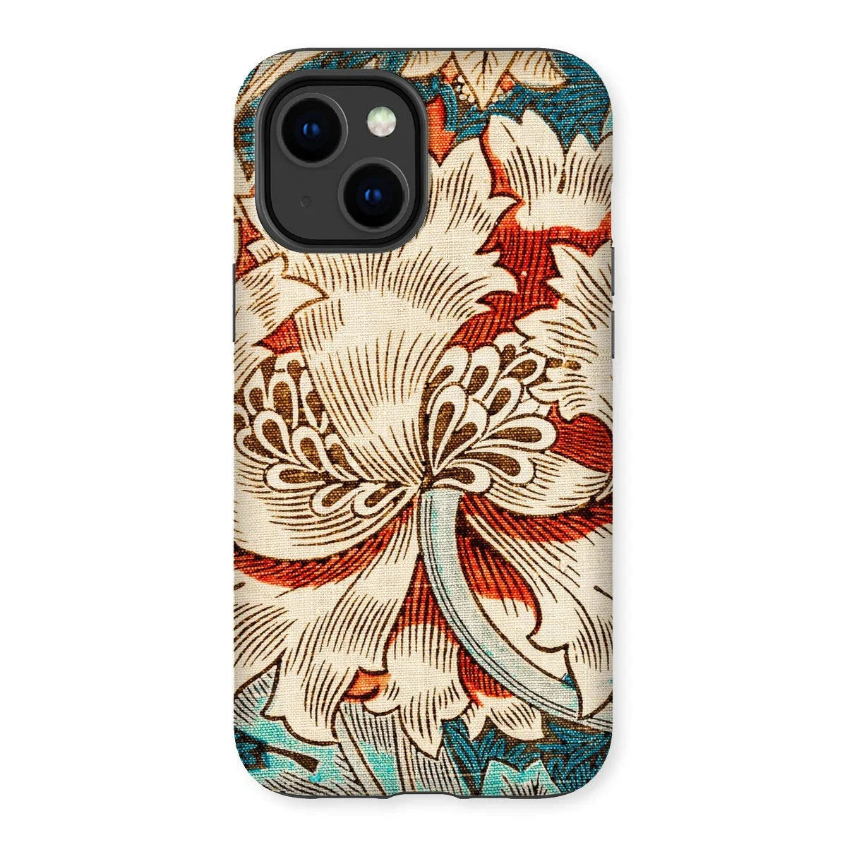 Honeysuckle - William Morris Iphone Case, 14 Plus / Matte, Floral-patterned Phone Case Ornate Vintage-style Flower Design