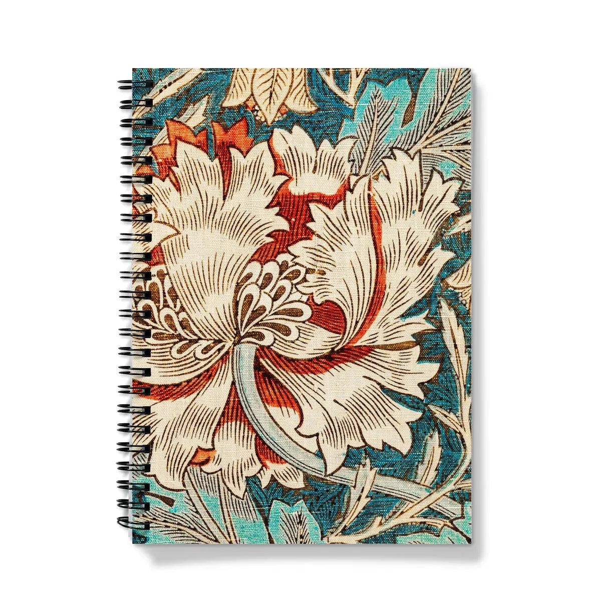Honeysuckle Too By William Morris Notebook - A5 - Graph Paper - Notebooks & Notepads - Aesthetic Art