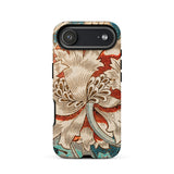 Honeysuckle - William Morris Phone Case Iphone 17 Air / Matte Vintage Floral Iphone Case Cream Background Red Blue William Morris’s