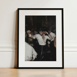 Hooked - Circuit Gay Afterparty Art Print / Canvas Black-framed Man White Shirt Shiny Black Underground, Prints