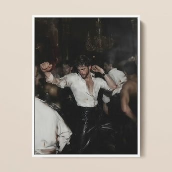 Hooked - Circuit Gay Afterparty Art Print / Canvas Framed Photograph Man White Shirt Black Leather Pants Underground, Prints