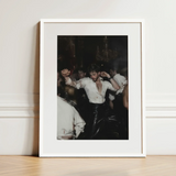 Hooked - Circuit Gay Afterparty Art Print / Canvas White-framed Man Open White Shirt Shiny Underground, Prints