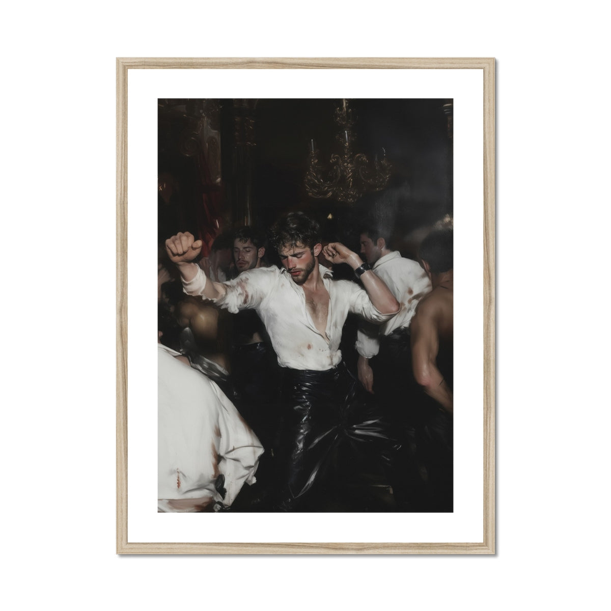 Hooked - Circuit Gay Underground Art Print, Framed Print Man
