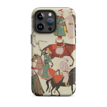 A Horse Market - Islamic School Iphone Case, 15 Pro Max / Matte, Phone Case Historical Illustration