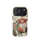 A Horse Market - Islamic School Phone Case Iphone 17 Pro / Matte Beige Phone Case Colorful Medieval Knight Illustrations Made Islamic