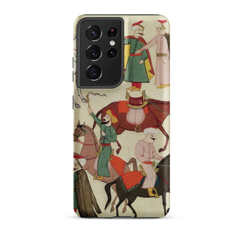 A Horse Market - Islamic School Phone Case Samsung Galaxy S21 Ultra / Matte Phone Case Detailed Vintage-style Illustration Mughal-era