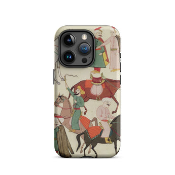 A Horse Market - Islamic School Phone Case Iphone 15 Pro / Matte Iphone Case Historical Equestrian Scene Islamic School Iphone,