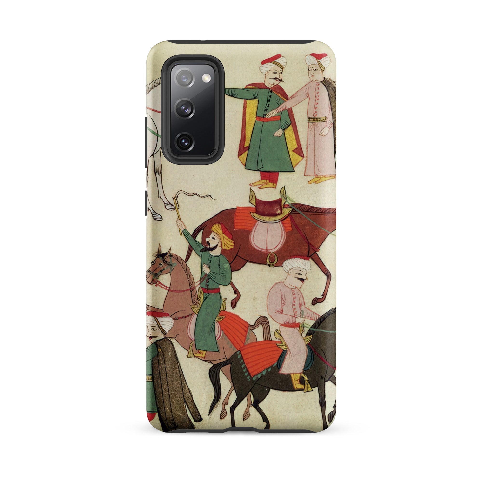 A Horse Market Islamic School Samsung Case, Galaxy S20 Fe / Matte, Smartphone Case Classical Persian Miniature Painting Figures Horseback