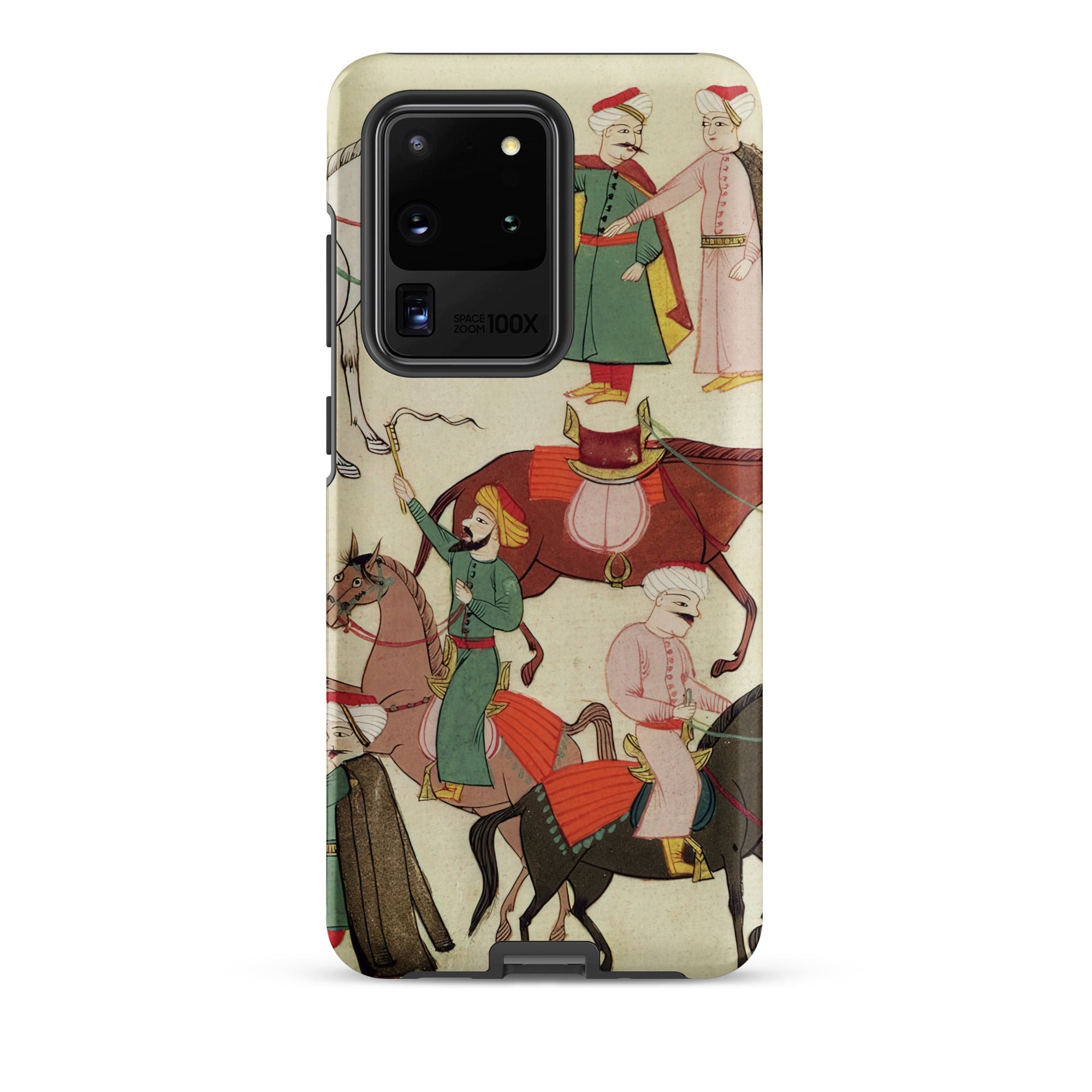 A Horse Market Islamic School Samsung Case, Galaxy S20 Ultra / Matte, Smartphone Case Traditional Indian Persian Miniature Painting Figures