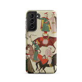 A Horse Market - Islamic School Samsung Case, Galaxy S21 / Matte, Smartphone Case Historical Painting People Horseback