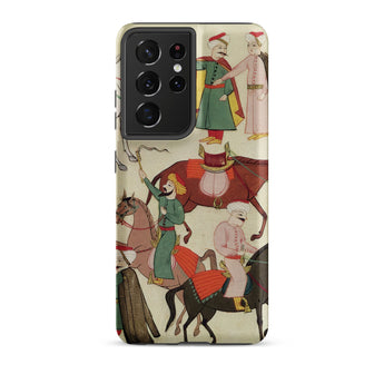 A Horse Market - Islamic School Samsung Case, Galaxy S21 Ultra / Matte, Smartphone Case Historical Painting People Horseback
