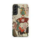 A Horse Market Islamic School Samsung Case, Galaxy S22 Plus / Matte, Phone Case Detailed Colorful Illustration Figures Horseback Traditional