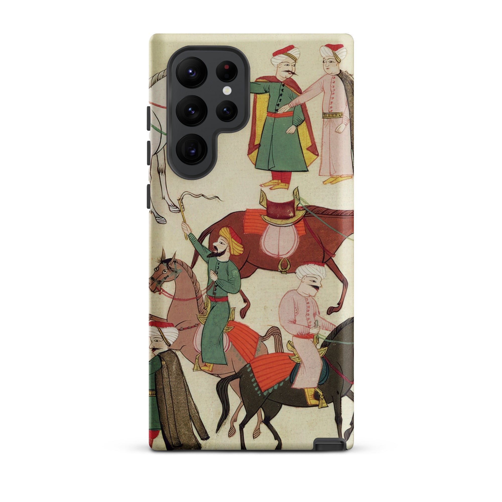 A Horse Market Islamic School Samsung Case, Galaxy S22 Ultra / Matte, Smartphone Case Historical Persian Miniature Painting