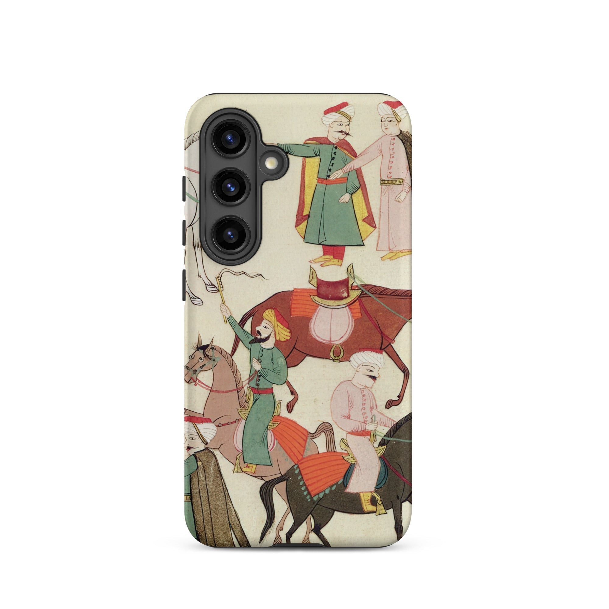 A Horse Market Islamic School Samsung Case, Galaxy S24 / Matte, Smartphone Case Classical Persian Miniature Painting