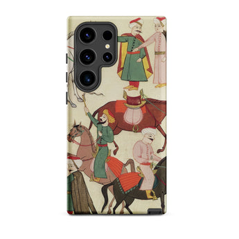 A Horse Market - Islamic School Samsung Case, Galaxy S24 Ultra / Matte, Phone Case Historical Painting People Horseback