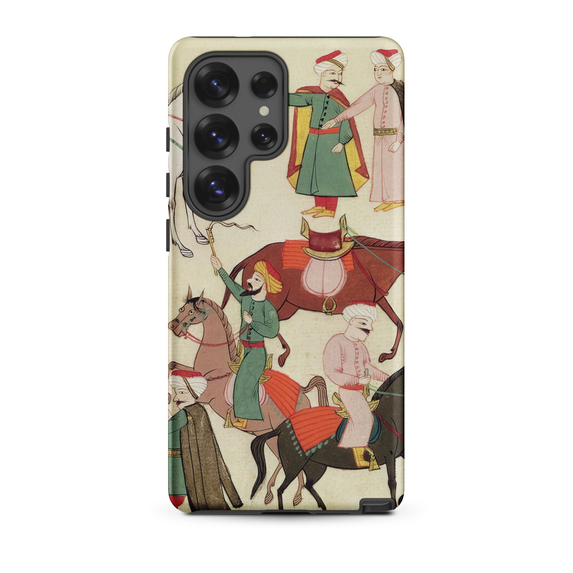 A Horse Market Islamic School Samsung Case, Galaxy S25 Ultra / Matte, Smartphone Case Historical Illustration Figures Traditional Attire