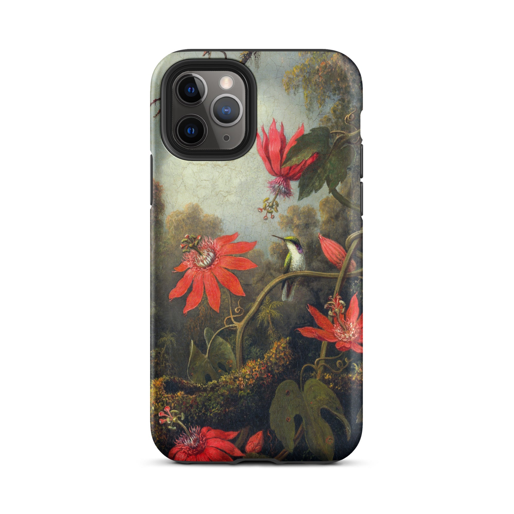 Hummingbird and Passionflowers - Martin Johnson Heade Iphone Case, 11 Pro / Matte, Hummingbird Passionflower Phone Case