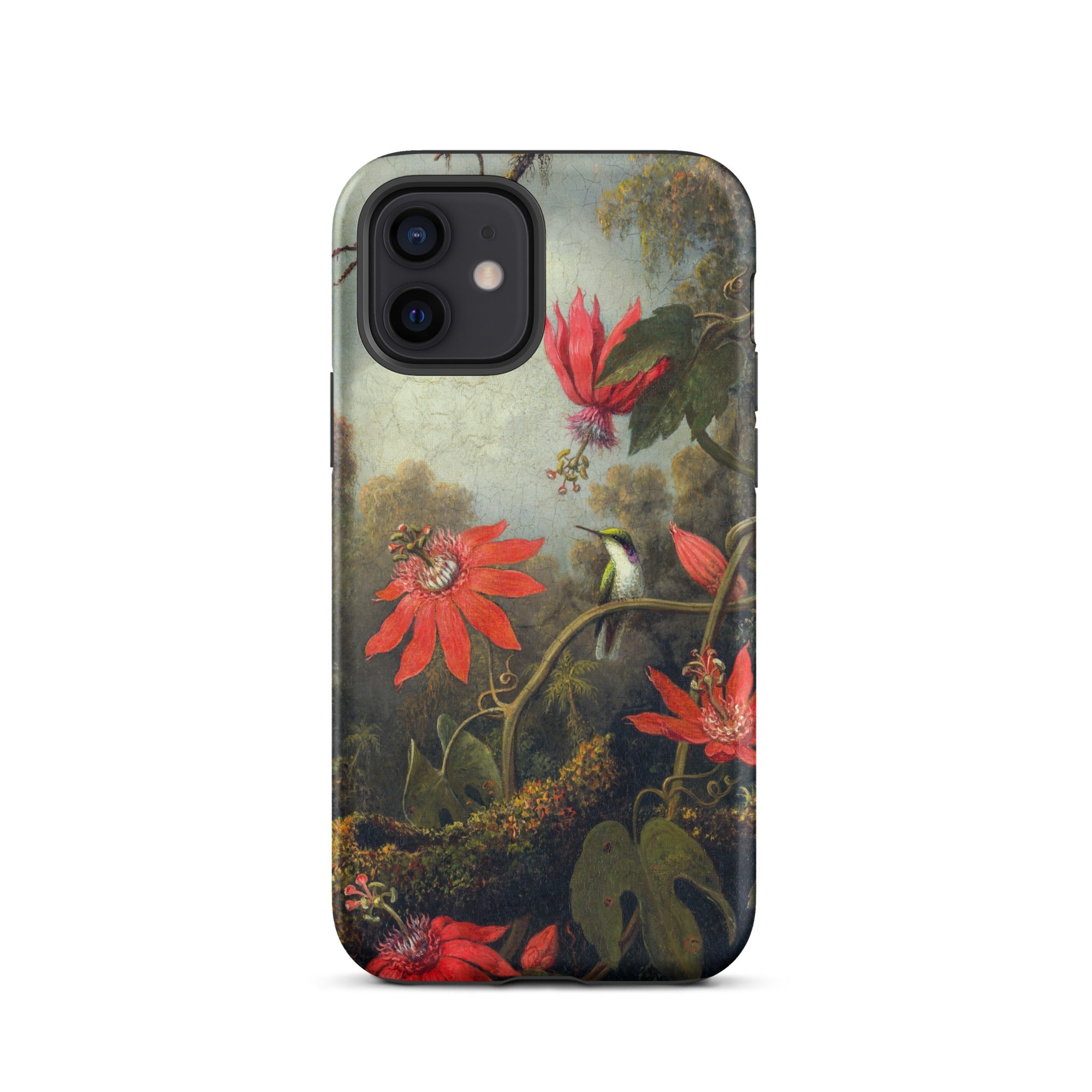 Hummingbird and Passionflowers - Martin Johnson Heade Iphone Case, 12 / Matte, Hummingbird Passionflower Phone Case